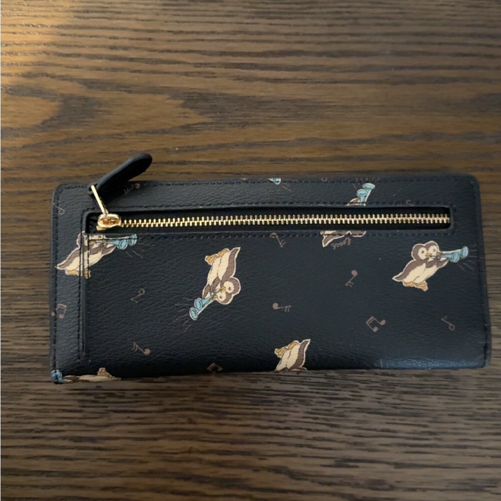 Coach Black Wallet with penguin design - Picture 3 of 5